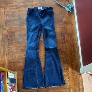 We The Free Dark Blue Flare Jeans